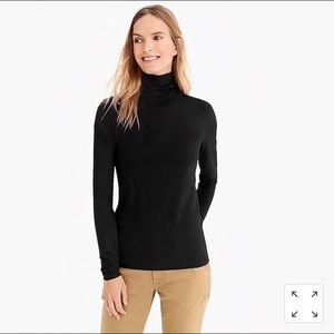 Black J. Crew tissue turtleneck NWT